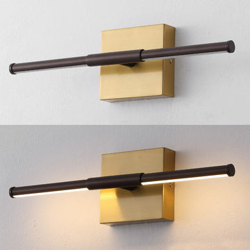 Makena Modern Minimalist Dimmable Integrated LED Metal Wall Sconce